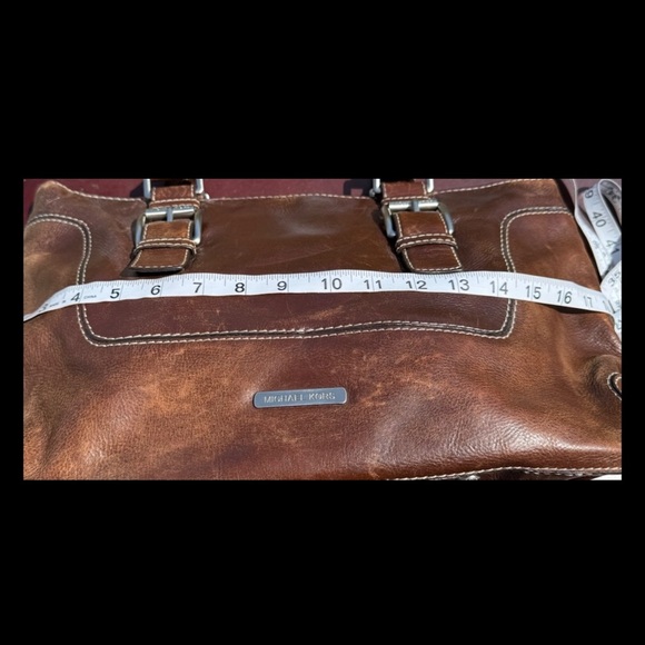 MICHAEL KORS SATCHEL VINTAGE SHOPPER HOBO TOTE PEBBLE LEATHER W COMPARTMENTS - Picture 5 of 9